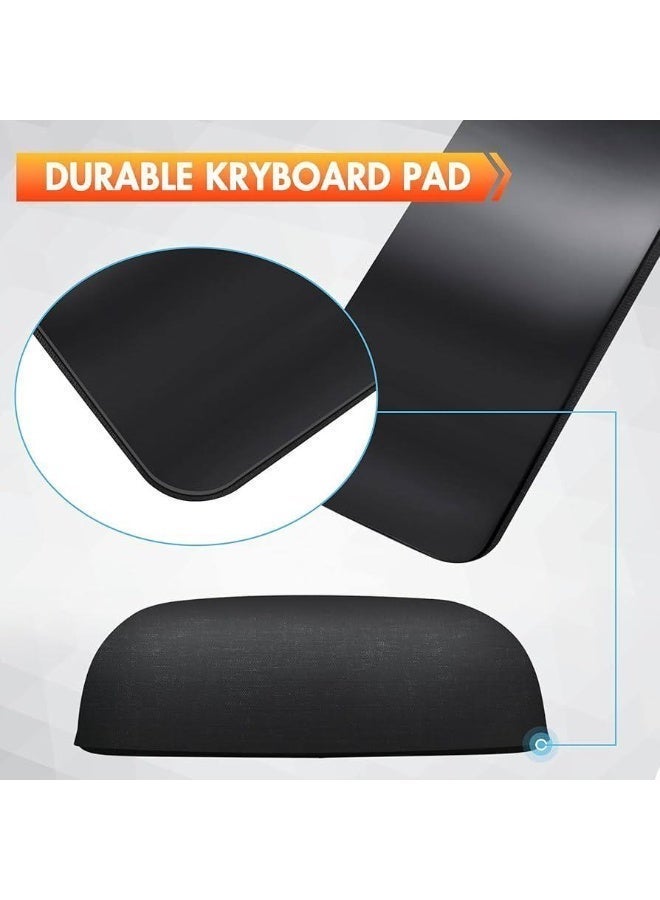 GX Keyboard Wrist Rest medical Pad for Easy Typing Pain Relief Keyboard Wrist Rest Memory Foam Wrist Rest for Office/Gaming/Computer/Laptop/Mouse Wrist Rest Pad Support Gaming (Black), - Image 4